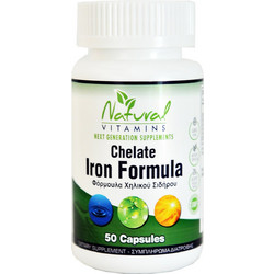 Natural Vitamins Chelate Iron Formula 50 Κάψουλες