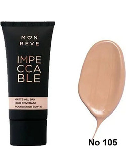 Mon Reve Impeccable Matte All Day 105 Liquid Foundation 30ml