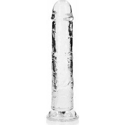 Shots RealRock Crystal Jelly Ρεαλιστικό Dildo με Βεντούζα 23cm Clear