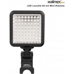Walimex pro LED light 64 with mini clamp