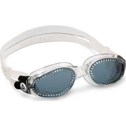 Aqua Sphere Kaiman Trans Smoke Lens Γυαλάκια Κολύμβησης Ενηλίκων Αντιθαμβωτικά Λευκά