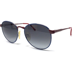 Safilo 460P 582 Ανδρικά Γυαλιά Ηλίου Στρογγυλά Μεταλλικά Μαύρα με Μαύρο Polarized Φακό