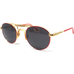 Celine CL 40005I/S 44B Ανδρικά Γυαλιά Ηλίου Στρογγυλά Μεταλλικά Χρυσά με Μαύρο Polarized Φακό