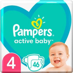 Pampers Active Baby Νο4 9-14kg 46τμχ
