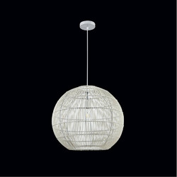 Sunlight Κρεμαστό Φωτιστικό Οροφής Μονόφωτο E27 Λευκό NARES-36-W