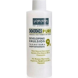 Lorvenn Color Pure Developing Emulsion Οξυζενέ Μαλλιών 9% 30Vol 100ml