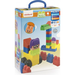 Παιχνίδι - Τουβλάκια Miniland Super Blocks (32τεμ.)