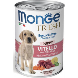 Monge Fresh Puppy Pate Veal & Vegetables 400gr