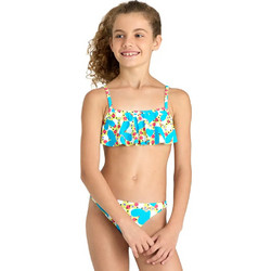 Arena Παιδικό Μαγιό Bikini Set για Κορίτσι Λευκό Τιρκουάζ 006202-300