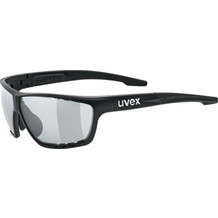Uvex Sportstyle 706 v S53.2.005.2201 Αθλητικά Γυαλιά Ηλίου Μάσκα Κοκάλινα Μαύρα με Διαφανές Polarized Φακό
