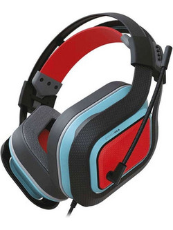Gioteck Hc-9 Gaming Headset Over Ear Black Red