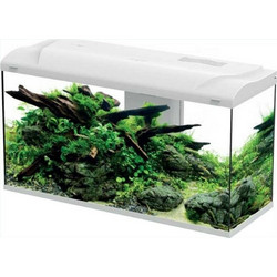 HS Aqua Platy 110 Led Bio Ενυδρείο Ψαριών με Φωτισμό, Θερμαντήρα & Φίλτρο 110lt Λευκό