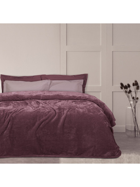 Das Home Κουβερτα Velour Υπερδιπλη 1347 Ροδι Ροδι