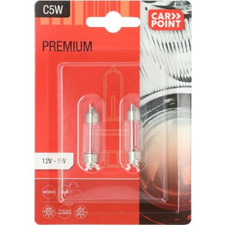 Carpoint Λάμπα Αυτοκινήτου Premium 12V C5W 2τμχ. (0760161)