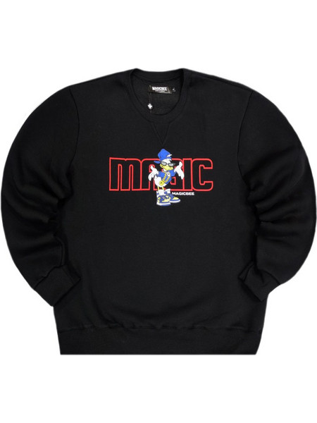 Magic Bee Ανδρικό Φούτερ Μαύρο MB23509