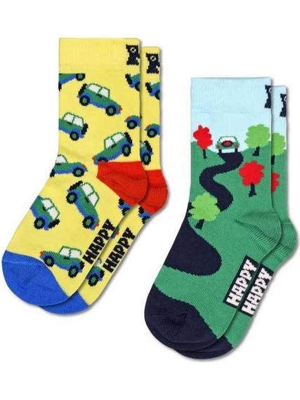 Κάλτσες Happy Socks Into The Wild, 2 ζεύγη Εμπριμέ