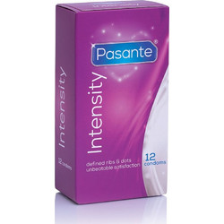 Pasante Intensity Ribs & Dots Προφυλακτικά Λεπτά με Ραβδώσεις 12τμχ