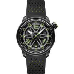 Bomberg BB01 Ανδρικό Ρολόι Αυτόματο με Μαύρο Καουτσούκ Λουράκι CT43APBA.21-2.11