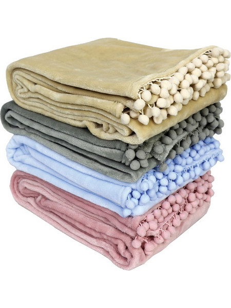 Makis Tselios Pommy Κουβέρτα Κούνιας Fleece 110x140 Μπλε