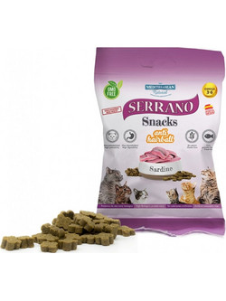 Mediterranean Natural Serrano Anti-Hairball Sardine 50gr