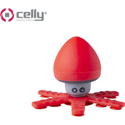 Celly Squiddy Αδιάβροχο Ηχείο Bluetooth 3W Κόκκινο