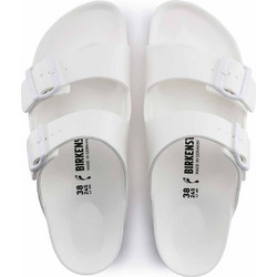 Birkenstock Arizona Ανδρικές Παντόφλες Καλοκαιρινές Ανατομικές Λευκές 129443
