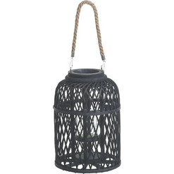ΦΑΝΑΡΙ ΞΥΛΙΝΟ/ΣΧΟΙΝΙ ΜΑΥΡΟ/NATURAL Φ22Χ30 - INART - 3-70-823-0289