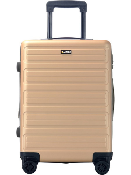 Amber AM1003 Βαλίτσα Μεγάλη 76x50x35cm με 4 Ρόδες Μπεζ