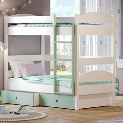 Casakids Παιδικό Κρεβάτι Κουκέτα Μονό για Στρώμα 100x200cm με Αποθηκευτικό Χώρο
