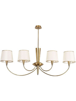 Φωτιστικό Οροφής Pardo 892OPV1403 118x20x83cm 4xE27 40W Gold-White Opviq