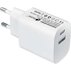 Leotec Φορτιστής Χωρίς Καλώδιο με Θύρα USB-A & USB-C 20W White
