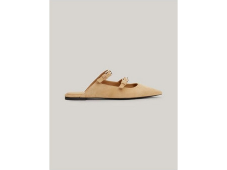 Tommy Hilfiger σουέτ mules FW0FW07697 RBL Classic Khaki