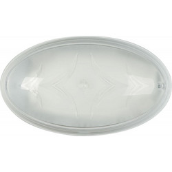 Απλίκα Polycarbonate Οβάλ Λευκή Ε27 Φ27