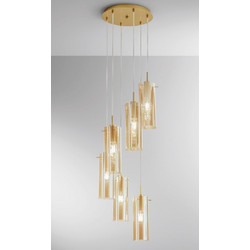 LUCE Κρεμαστό Φωτιστικό Οροφής E27 Χρυσό 8031414889358