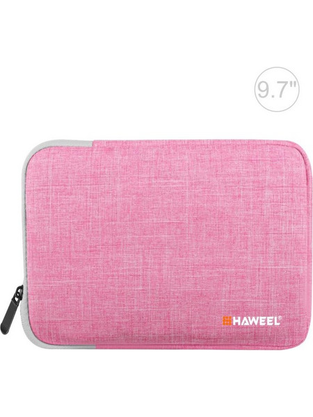 HAWEEL 9.7 inch Sleeve Case Zipper Briefcase Carrying Bag, For iPad 9.7 inch / iPad Pro 9.7 inch, Galaxy, Lenovo, Sony, Xiaomi, Huawei 9.7 inch Tablets(Pink) (HAWEEL) (OEM)