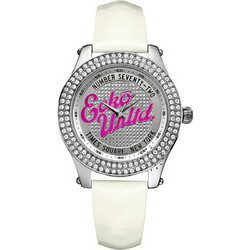 Marc Ecko Rollie Γυναικείο Ρολόι με Λευκό Δερμάτινο Λουράκι E10038M2