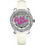 Marc Ecko Rollie Γυναικείο Ρολόι με Λευκό Δερμάτινο Λουράκι E10038M2