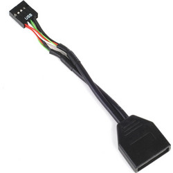 Silverstone G11303050-RT καλώδιο διεπαφής / προσαρμογέας φύλου USB 3.0 USB 2.0 Μαύρος (Μαύρο)