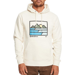 Quiksilver Landscape Ανδρικό Φούτερ με Κουκούλα & Τσέπες Λευκό EQYFT04832-WDW0