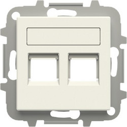 Μετώπη RJ11/RJ45 2 Γραμμών Λευκή Sky