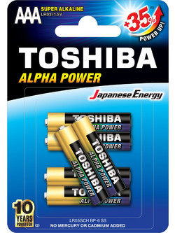 Toshiba Alpha Power AAA 6τμχ