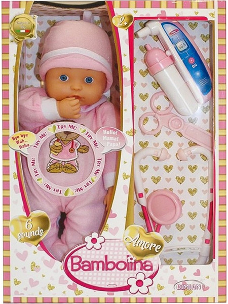 Just Toys Bambolina Amore Γιατρός Με Ήχους & Αξεσουάρ