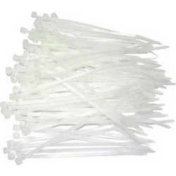 Techly ISWT-15035 - Δεματικά Καλωδίων Άσπρα 150x3.6mm Nylon 100 τεμ
