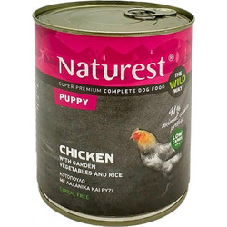 Pet Interest Naturest Puppy Chicken with Garden Vegetables & Rice 800gr