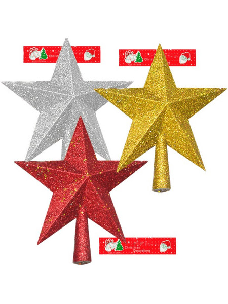 Κορυφή Άστρο Glitter 20cm (93-1683) Χρυσό