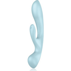 Satisfyer Triple Oh Hybrid Vibration Δονητής Rabbit Μπλε