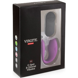 Virgite E12 Couples Vibrator Κλειτοριδικός Δονητής Δονητής Egg για Ζευγάρια με Τηλεχειριστήριο Μωβ
