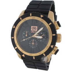Marc Ecko the EMX Chrono Watch Ανδρικό Ρολόι Χρονογράφος με Μαύρο Καουτσούκ Λουράκι E20059G1