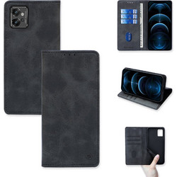 Sonique Vintage Magnet Θήκη Πορτοφόλι Μαύρο (Motorola Moto G32)