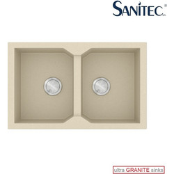 Sanitec Ultra Granite 806 Υποκαθήμενος Νεροχύτης Γρανίτη Αντιστρεφόμενος Ματ Ocra 79x50cm